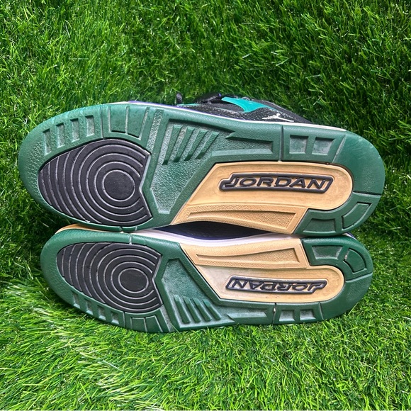 Nike Kids Sneakers Black Purple Teal - Picture 6 of 8